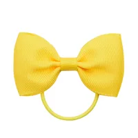 European And American Hair Accessories Children's Solid Color Bow Cute Hair Tie sku image 17