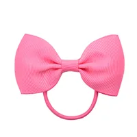 European And American Hair Accessories Children's Solid Color Bow Cute Hair Tie sku image 2