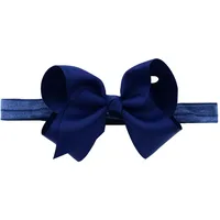European And American Children's Handmade Solid Color Alice Flower Bow Baby Headband sku image 15