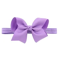 European And American Children's Handmade Solid Color Alice Flower Bow Baby Headband sku image 17