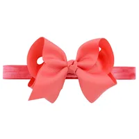 European And American Children's Handmade Solid Color Alice Flower Bow Baby Headband sku image 24