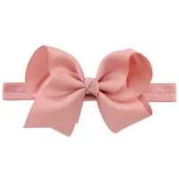 European And American Children's Handmade Solid Color Alice Flower Bow Baby Headband sku image 25