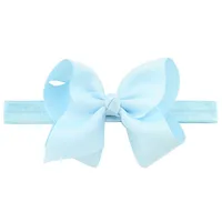 European And American Children's Handmade Solid Color Alice Flower Bow Baby Headband sku image 26