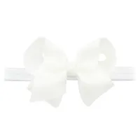 European And American Children's Handmade Solid Color Alice Flower Bow Baby Headband sku image 6