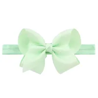 European And American Children's Handmade Solid Color Alice Flower Bow Baby Headband sku image 27
