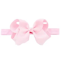 European And American Children's Handmade Solid Color Alice Flower Bow Baby Headband sku image 8