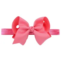 European And American Children's Handmade Solid Color Alice Flower Bow Baby Headband sku image 32