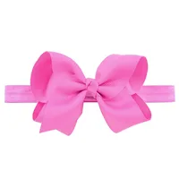 European And American Children's Handmade Solid Color Alice Flower Bow Baby Headband sku image 10