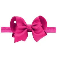 European And American Children's Handmade Solid Color Alice Flower Bow Baby Headband sku image 11