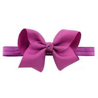 European And American Children's Handmade Solid Color Alice Flower Bow Baby Headband sku image 33
