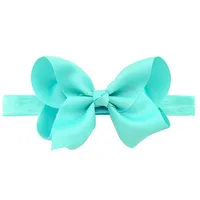 European And American Children's Handmade Solid Color Alice Flower Bow Baby Headband sku image 14