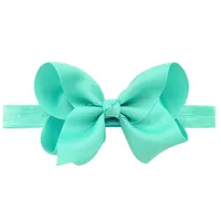 European And American Children's Handmade Solid Color Alice Flower Bow Baby Headband sku image 35