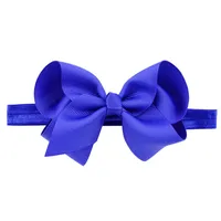 European And American Children's Handmade Solid Color Alice Flower Bow Baby Headband sku image 37