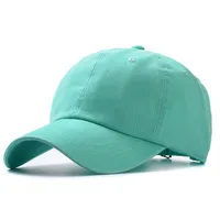 Fashion Washed Cotton Hats Solid Color  Baseball Caps Outdoor Caps Sun Hats sku image 1