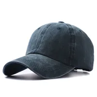 Fashion Washed Cotton Hats Solid Color  Baseball Caps Outdoor Caps Sun Hats sku image 2