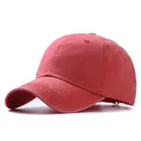 Fashion Washed Cotton Hats Solid Color  Baseball Caps Outdoor Caps Sun Hats sku image 6