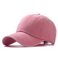 Fashion Washed Cotton Hats Solid Color  Baseball Caps Outdoor Caps Sun Hats sku image 14