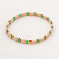 Rainbow Style Fashion Beach Bohemian Bracelet Imported Tila Beaded Jewelry Wholesale sku image 8