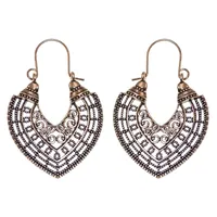Hot  Bohemian Turquoise Earrings  National Style Vintage Earrings Retro sku image 3