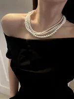 Geometric Elegant Artificial Pearl Necklace Wholesale sku image 8