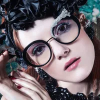 Round Frame Fashion Diamond Leopard Pc UV400 Full Frame Women's Sunglasses main image 1