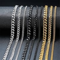 Hip-hop Geometric Titanium Steel Plating Unisex Necklace main image 1