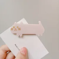 Cartoon Style Cat Acetic Acid Sheets Handmade Hair Clip 1 Piece sku image 1
