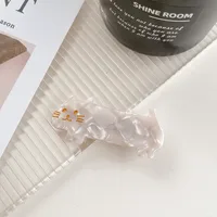 Cartoon Style Cat Acetic Acid Sheets Handmade Hair Clip 1 Piece sku image 1