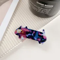 Cartoon Style Cat Acetic Acid Sheets Handmade Hair Clip 1 Piece sku image 4