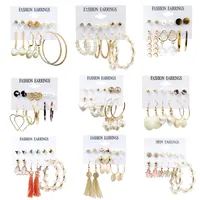 1 Set Fashion Triangle Heart Shape Butterfly Artificial Crystal Imitation Pearl Alloy Women's Earrings main image 2