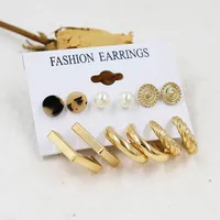1 Set Fashion Triangle Heart Shape Butterfly Artificial Crystal Imitation Pearl Alloy Women's Earrings sku image 36