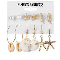 1 Set Fashion Triangle Heart Shape Butterfly Artificial Crystal Imitation Pearl Alloy Women's Earrings sku image 7