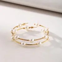 Lettre Style Vintage Alliage Pas D'Incrustation Placage Des Boucles D'Oreilles main image 4