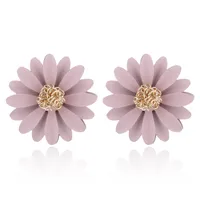 1 Par Flor Moda Aleación Pendientes main image 3