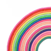 Accesorios De Joyería De Cerámica Blanda De Estilo Étnico Bohemio Cuentas Espaciadoras Redondas De 6mm main image 2