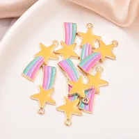 1 Piece 17 * 23mm Alloy Pendant Rainbow Star main image 1