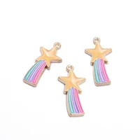 1 Piece 17 * 23mm Alloy Pendant Rainbow Star main image 4