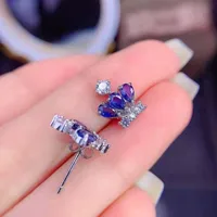 Crown Luxurious Copper Artificial Gemstones Earrings Ear Studs main image 2