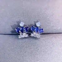 Crown Luxurious Copper Artificial Gemstones Earrings Ear Studs main image 5
