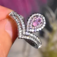 Luxurious Copper Water Droplets Artificial Gemstones Women'S Rings main image 3