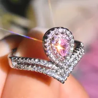 Luxurious Copper Water Droplets Artificial Gemstones Women'S Rings main image 2
