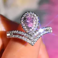 Luxurious Copper Water Droplets Artificial Gemstones Women'S Rings main image 1