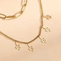 Animal Stainless Steel Titanium Steel Pendant Necklace Wholesale main image 1