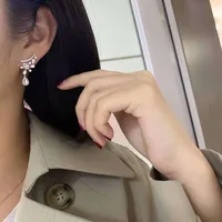 Water Droplets Fashion Copper Gem Earrings main image 5