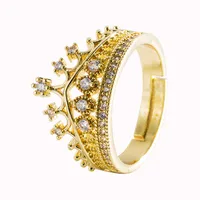 Moda Cobre Corona Piedras Preciosas Artificiales Mujeres main image 5