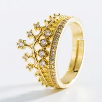 Fashion Copper Crown Artificial Gemstones Women'S sku image 1