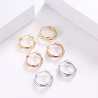 1 Piece Geometric Simple Style 304 Stainless Steel Plating Earrings main image 4
