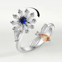 Copper Geometric Plating Zircon Women'S main image 3
