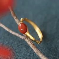 Ethnic Style Bamboo Inlaid Jade Gem Women'S main image 4