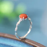 Style Ethnique Bambou Jade Incrusté Gemme Femmes main image 4